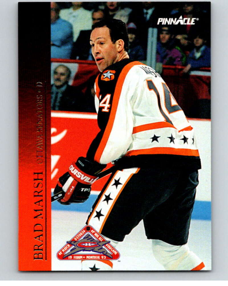 1993-94 Pinnacle All-Stars Canadian #10 Brad Marsh  Ottawa Senators  V66800 Image 1