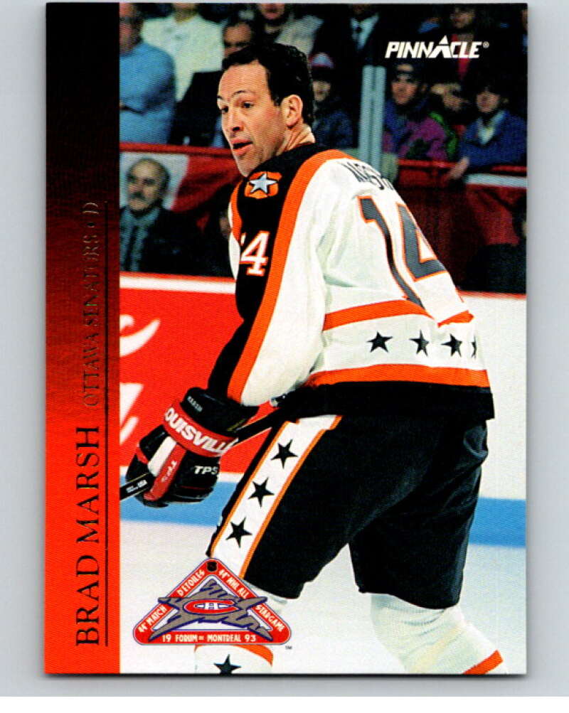 1993-94 Pinnacle All-Stars Canadian #10 Brad Marsh  Ottawa Senators  V66801 Image 1