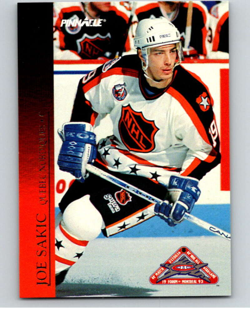 1993-94 Pinnacle All-Stars Canadian #13 Joe Sakic  Quebec Nordiques  V66806 Image 1