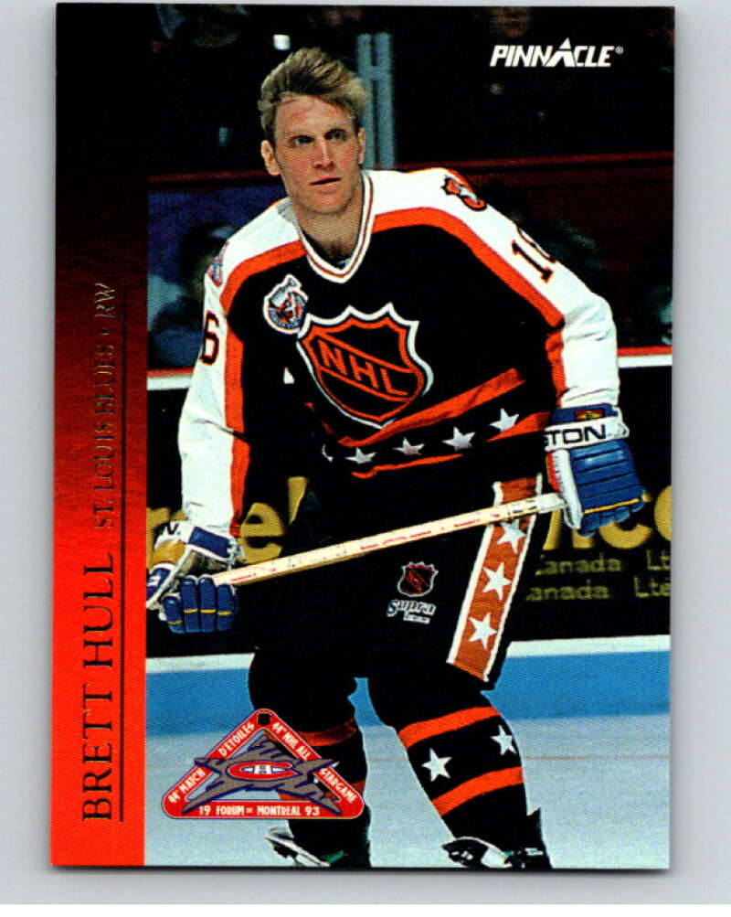 1993-94 Pinnacle All-Stars Canadian #34 Brett Hull  St. Louis Blues  V66839 Image 1