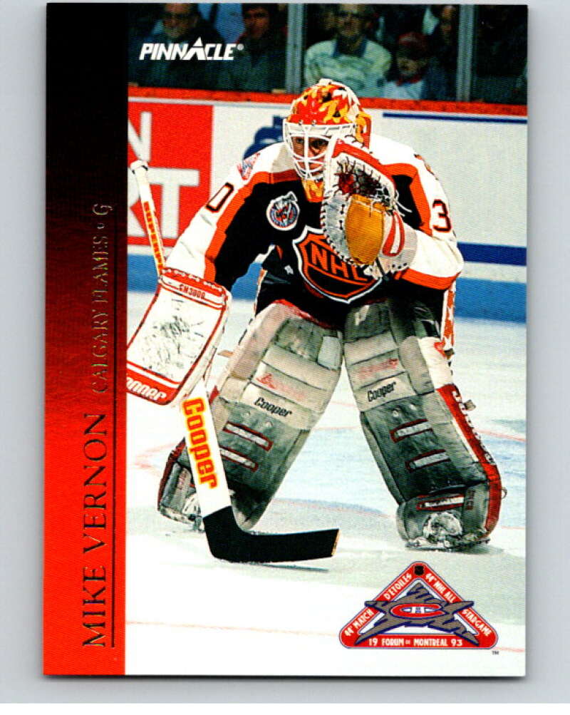 1993-94 Pinnacle All-Stars Canadian #40 Mike Vernon Flames  V66851 Image 1