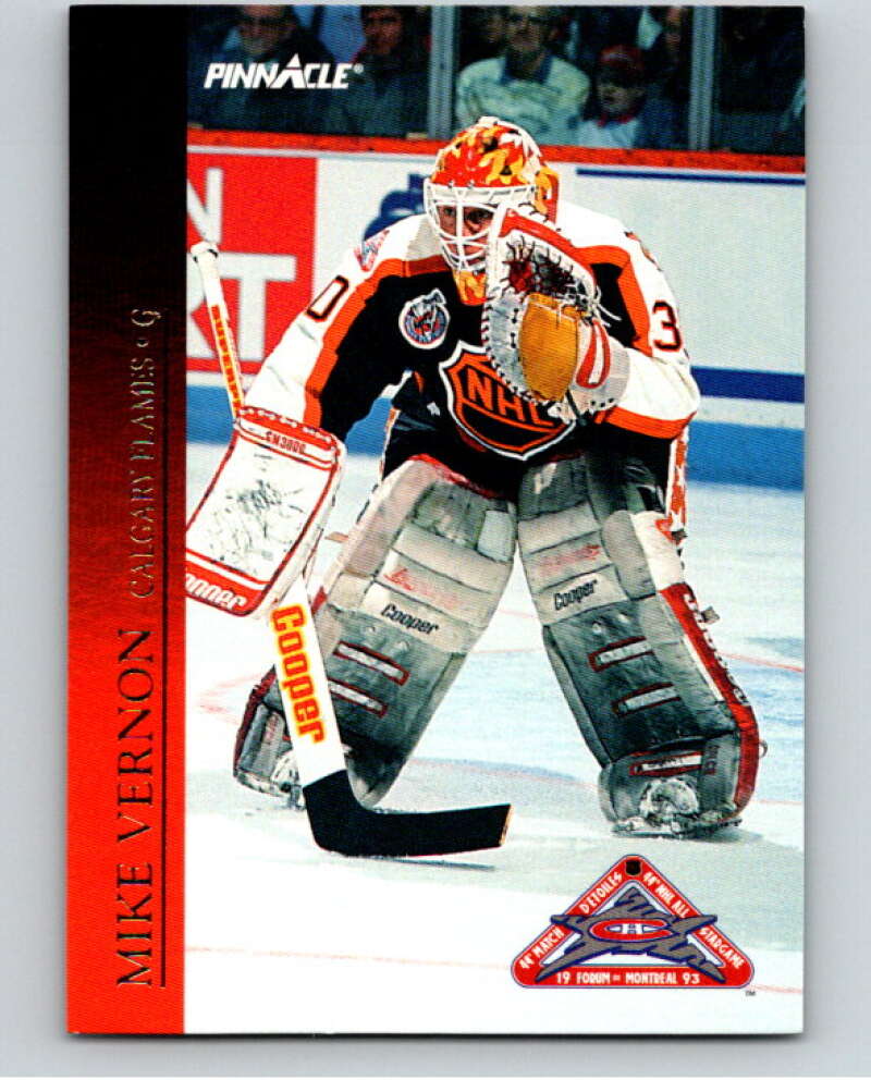 1993-94 Pinnacle All-Stars Canadian #40 Mike Vernon Flames  V66853 Image 1