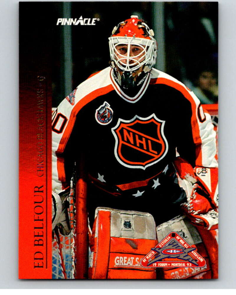 1993-94 Pinnacle All-Stars Canadian #42 Ed Belfour Blackhawks  V66858 Image 1
