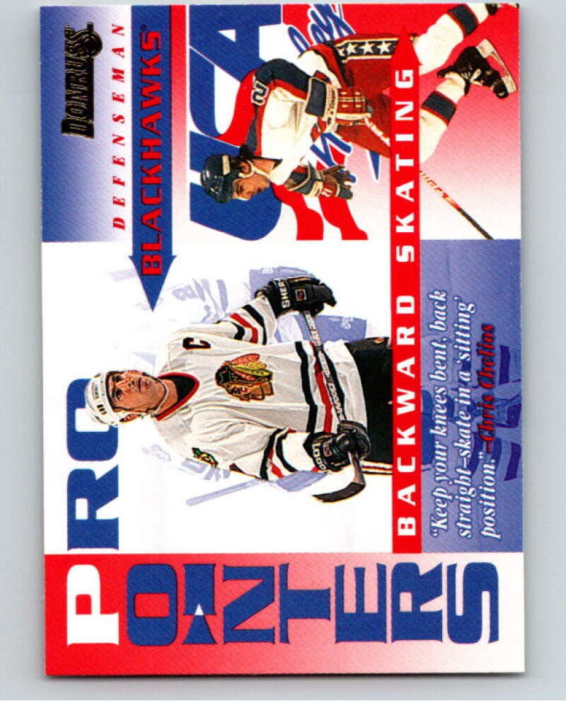 1995-96 Donruss Pro Pointers #4 Chris Chelios  Chicago Blackhawks  V66874 Image 1