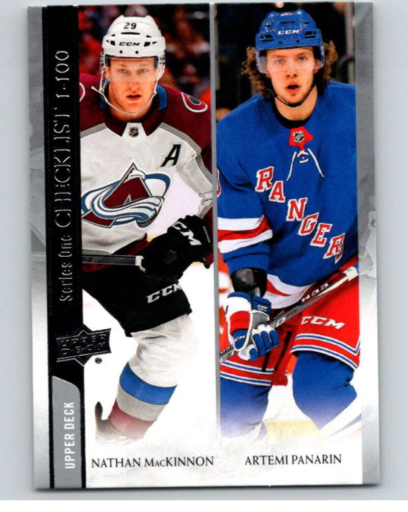 2020-21 Upper Deck #199 Nathan MacKinnon/Artemi Panarin  V66881 Image 1