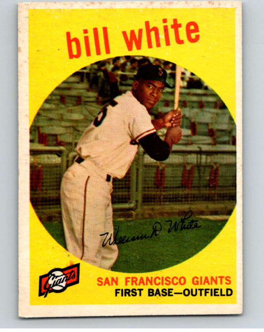 1959 Topps #359 Bill White RC Rookie San Francisco Giants  V66889 Image 1