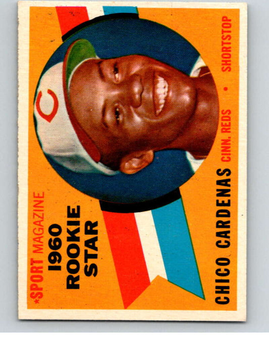 1960 Topps #119 Chico Cardenas RS  RC Rookie Cincinnati Reds  V66893 Image 1
