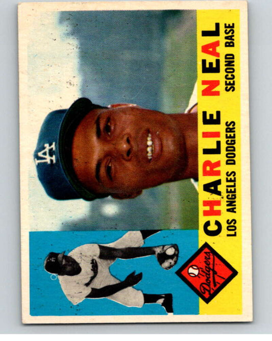 1960 Topps #155 Charlie Neal  Los Angeles Dodgers  V66899 Image 1