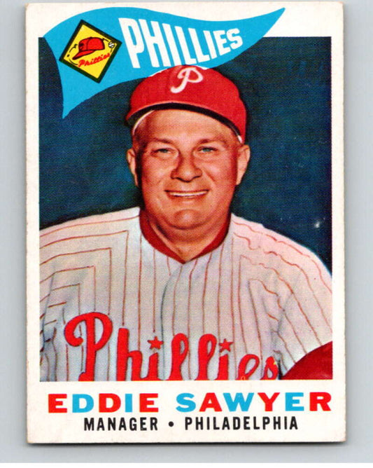 1960 Topps #226 Eddie Sawyer MG  Philadelphia Phillies  V66902 Image 1