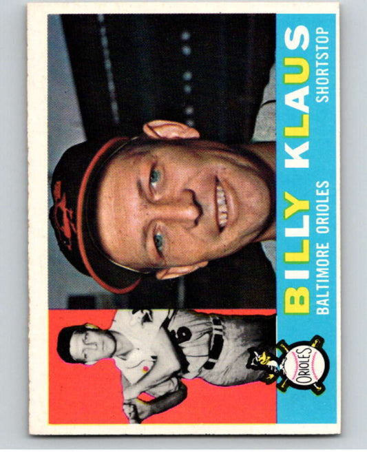 1960 Topps #406 Billy Klaus  Baltimore Orioles  V66911 Image 1