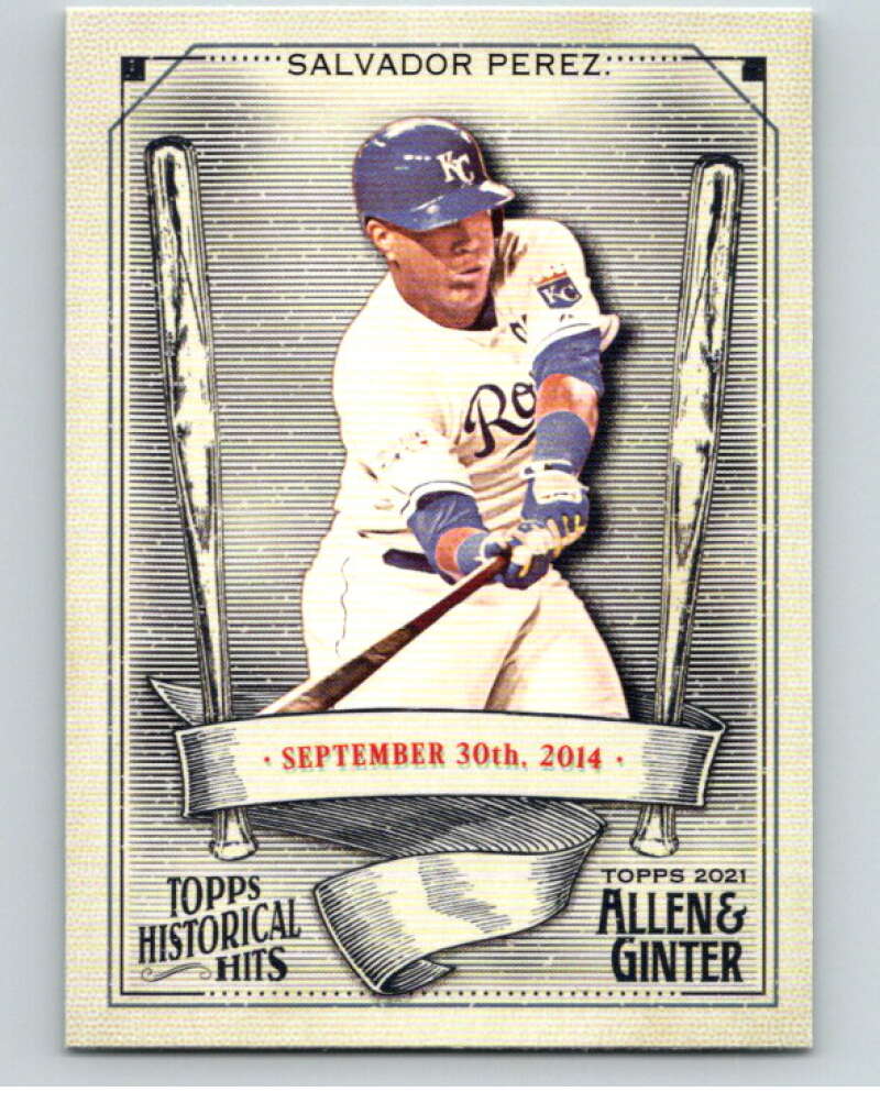 2021 Allen and Ginter Historic Hits #HH-38 Salvador Perez  V66917 Image 1