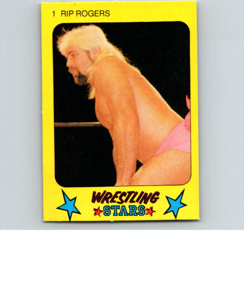 1986 Monty Gum Wrestling Stars #1 Rip Rogers   V66952 Image 1