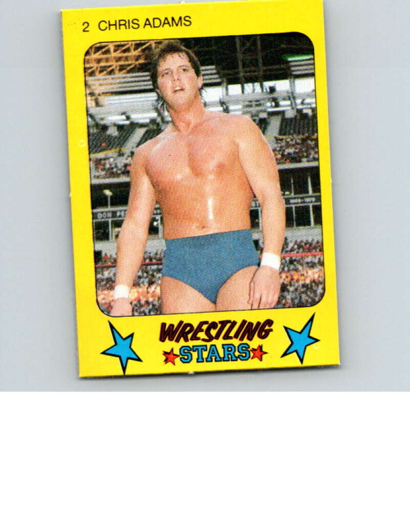 1986 Monty Gum Wrestling Stars #2 Chris Adams   V66953 Image 1
