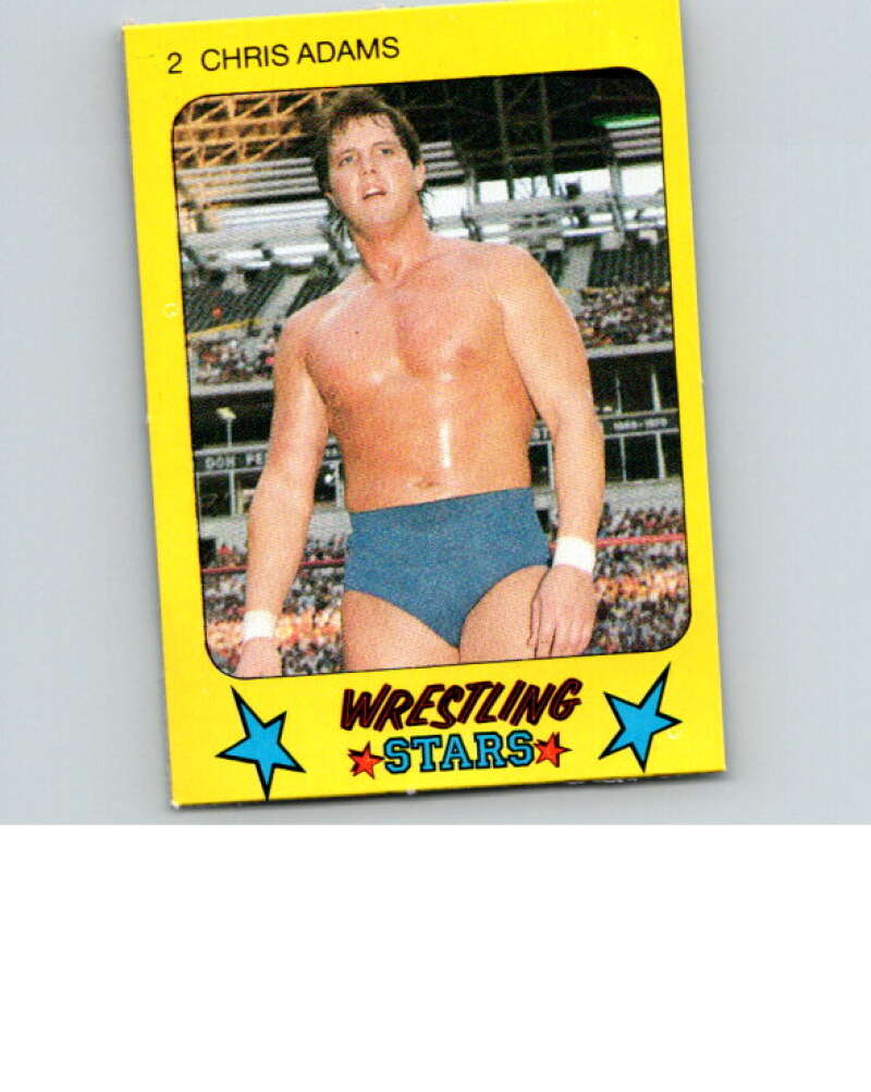 1986 Monty Gum Wrestling Stars #2 Chris Adams   V66954 Image 1