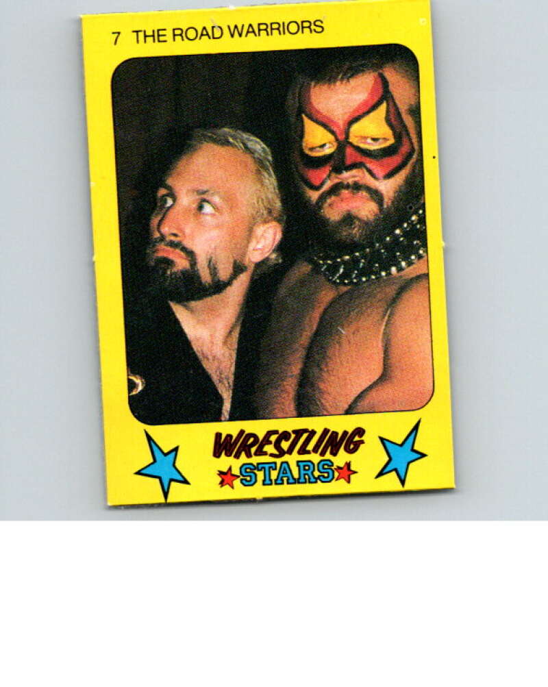 1986 Monty Gum Wrestling Stars #7 Road Warriors   V66956 Image 1