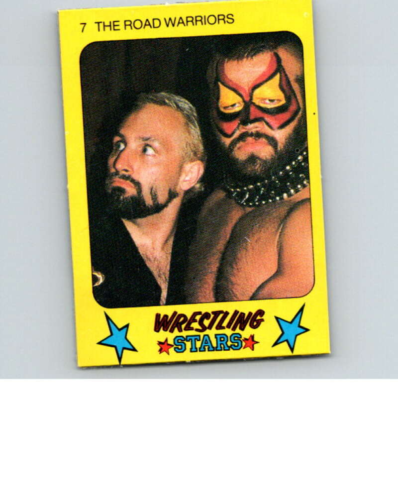 1986 Monty Gum Wrestling Stars #7 Road Warriors   V66957 Image 1
