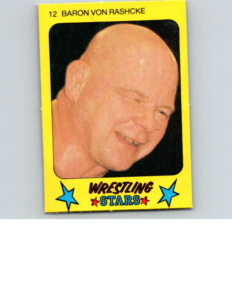 1986 Monty Gum Wrestling Stars #12 Baron Von Raschke   V66959 Image 1