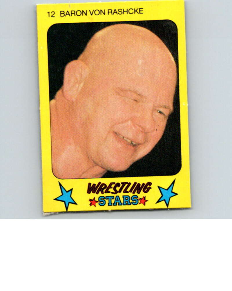 1986 Monty Gum Wrestling Stars #12 Baron Von Raschke   V66960 Image 1