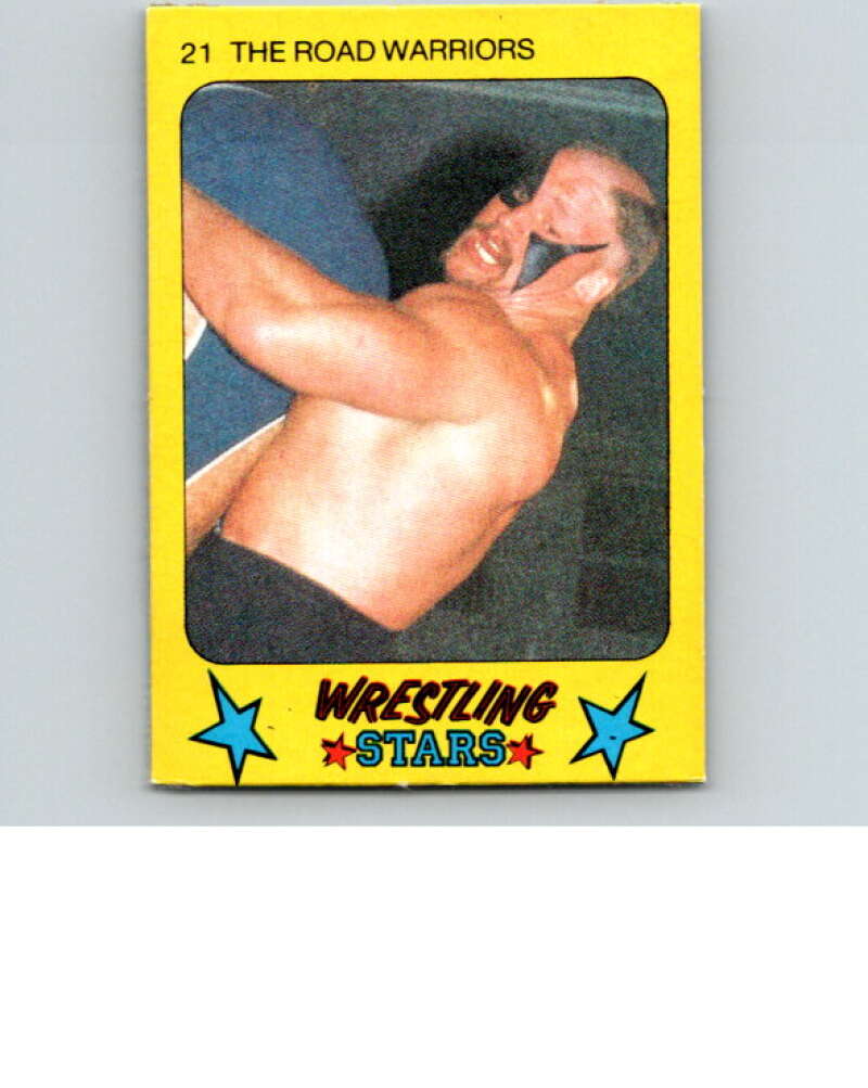 1986 Monty Gum Wrestling Stars #21 Road Warriors   V66964 Image 1