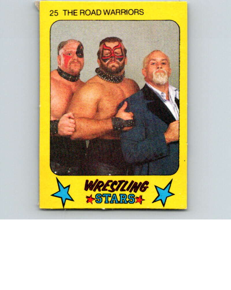 1986 Monty Gum Wrestling Stars #25 Road Warriors   V66966 Image 1