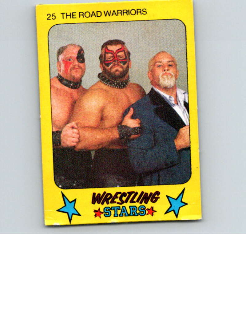 1986 Monty Gum Wrestling Stars #25 Road Warriors   V66967 Image 1