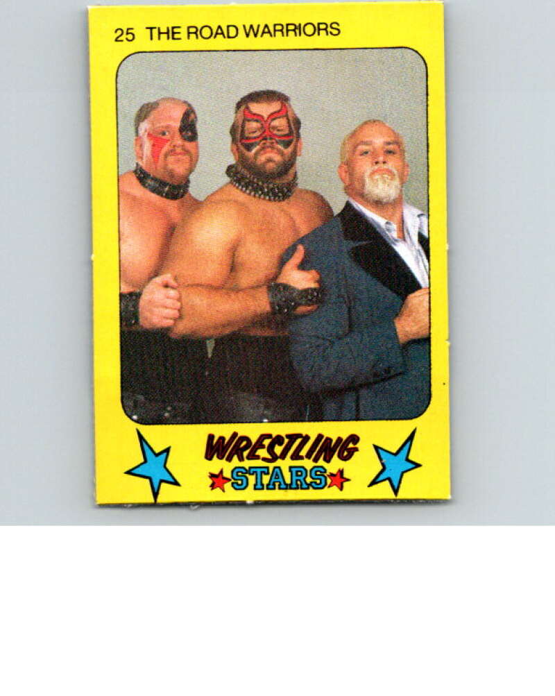 1986 Monty Gum Wrestling Stars #25 Road Warriors   V66968 Image 1