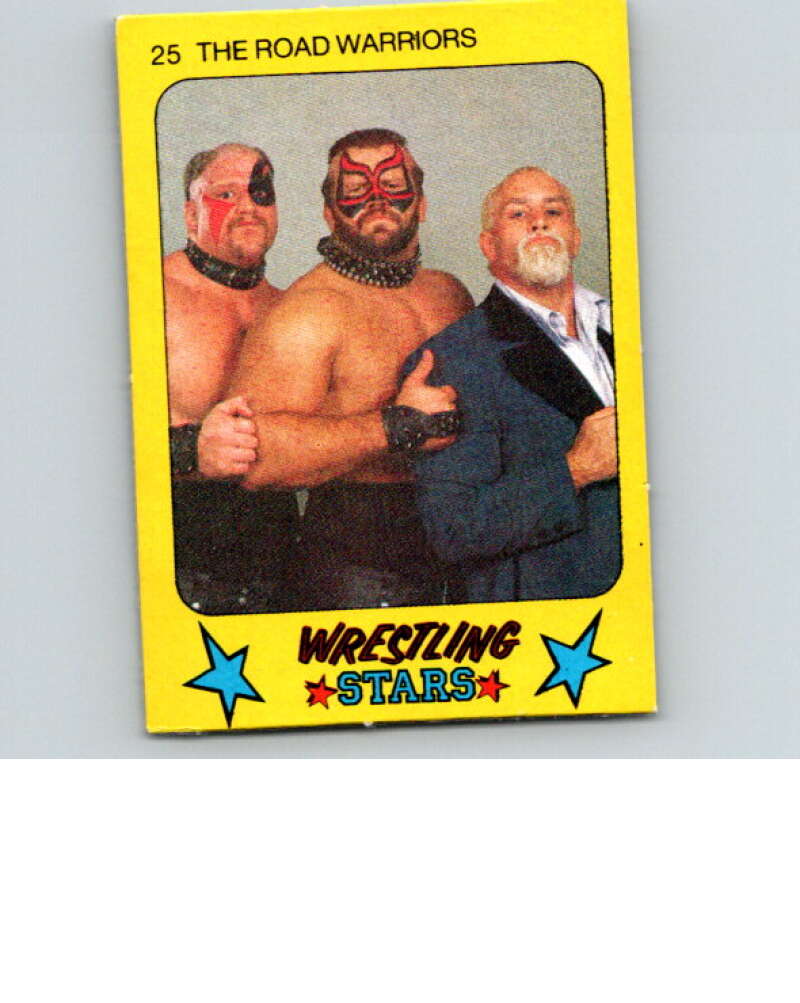 1986 Monty Gum Wrestling Stars #25 Road Warriors   V66971 Image 1