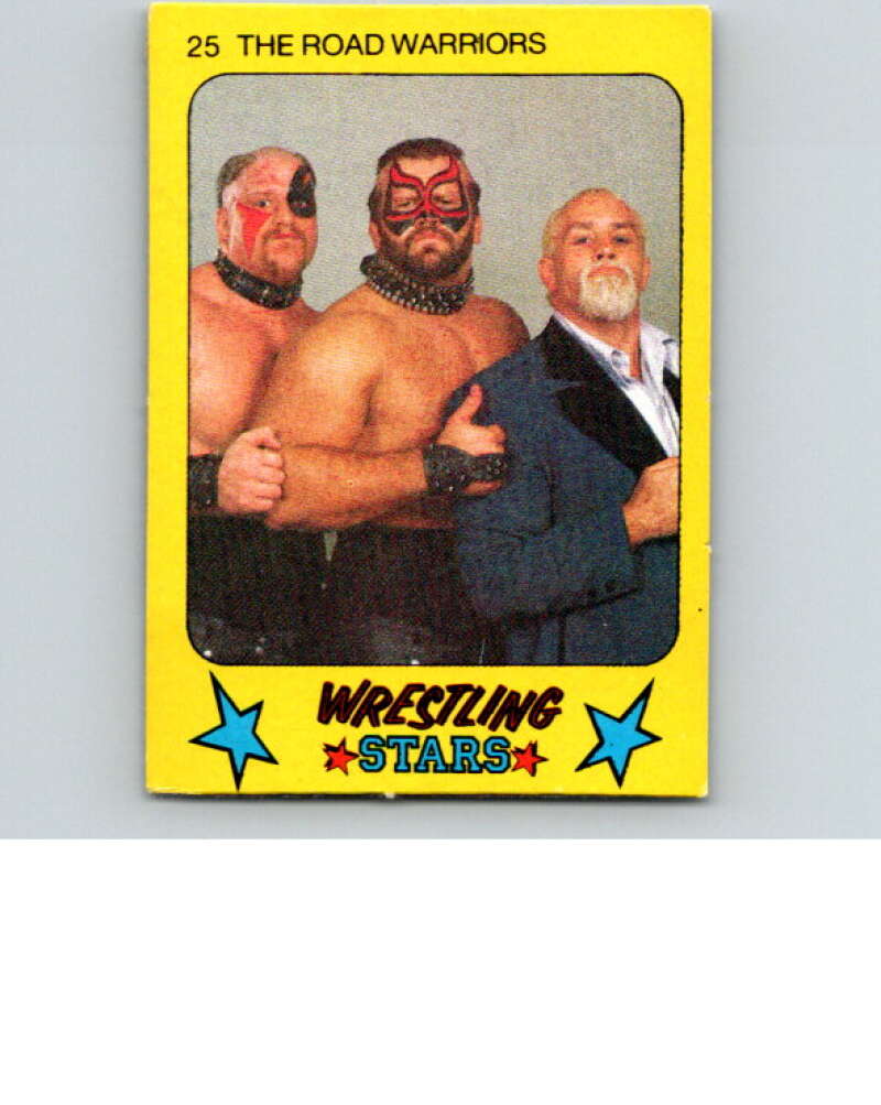1986 Monty Gum Wrestling Stars #25 Road Warriors   V66972 Image 1