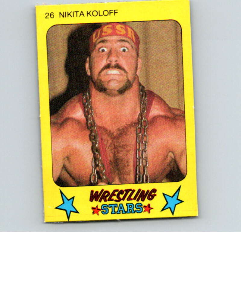 1986 Monty Gum Wrestling Stars #26 Nikita Koloff   V66973 Image 1