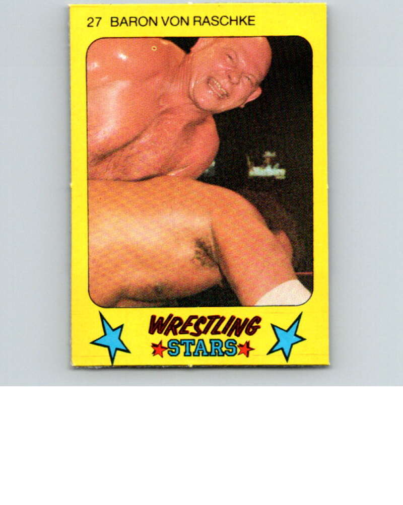 1986 Monty Gum Wrestling Stars #27 Baron Von Raschke   V66974 Image 1