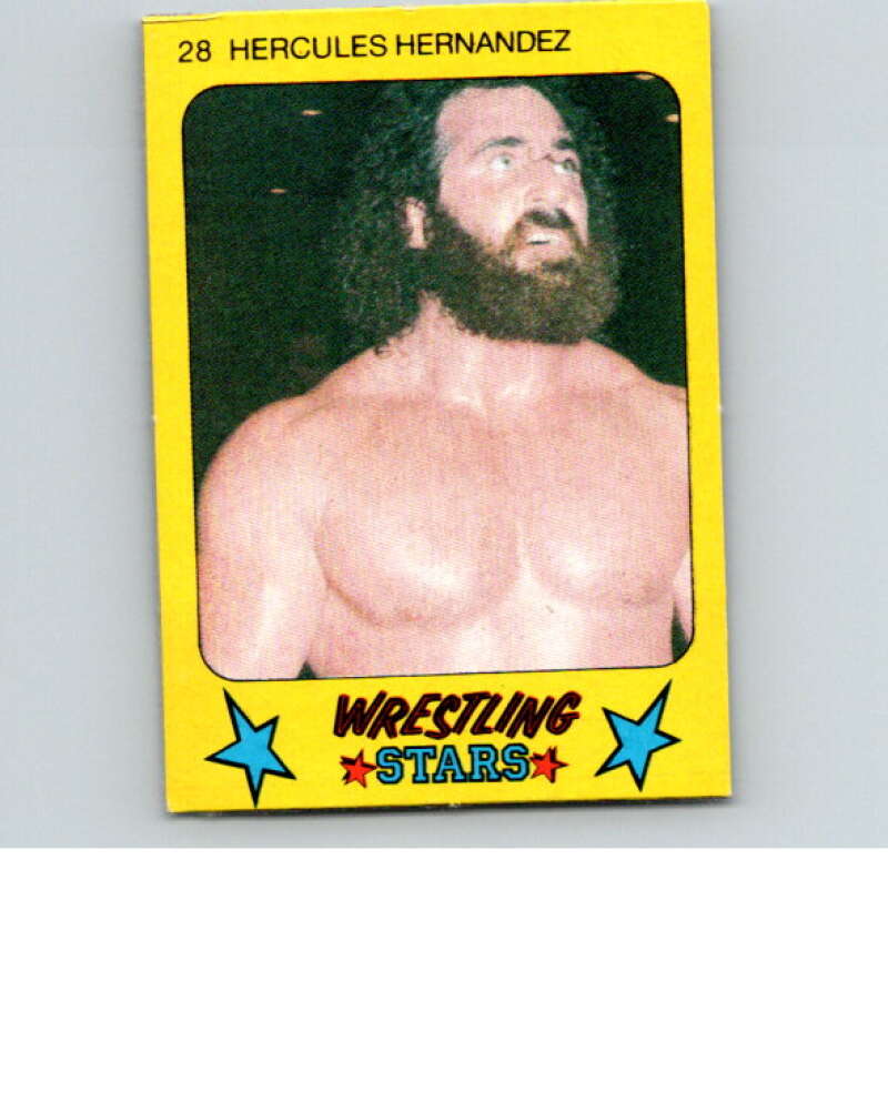 1986 Monty Gum Wrestling Stars #28 Hercules Hernandez   V66977 Image 1