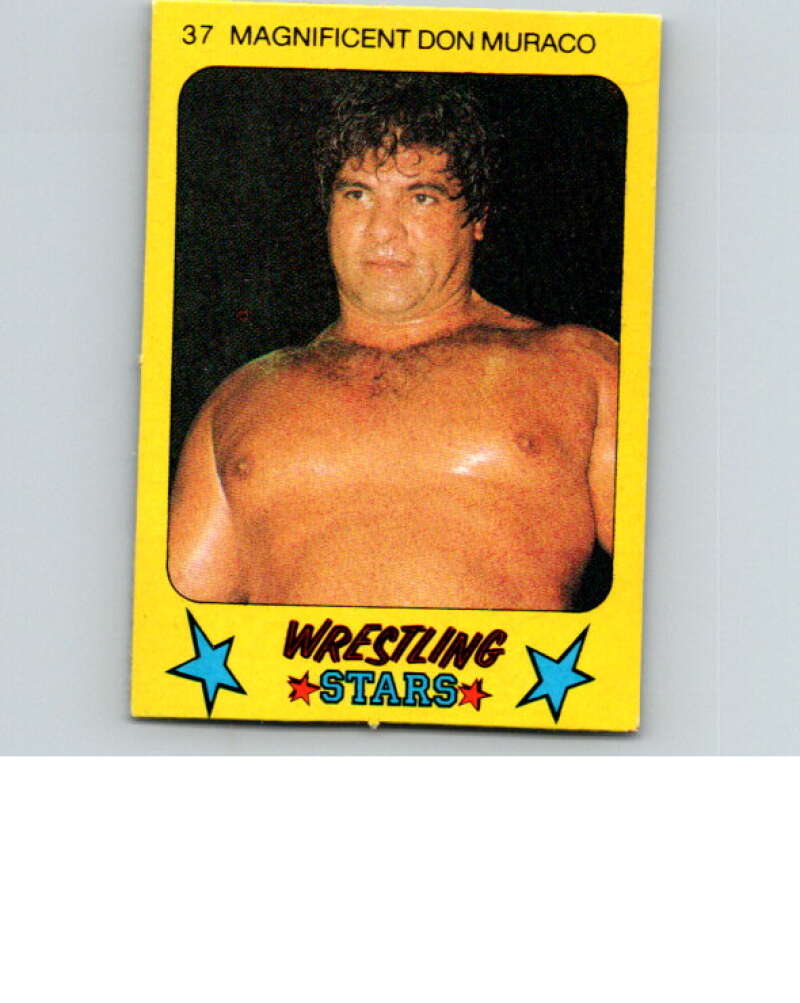 1986 Monty Gum Wrestling Stars #37 Don Muraco   V66996 Image 1