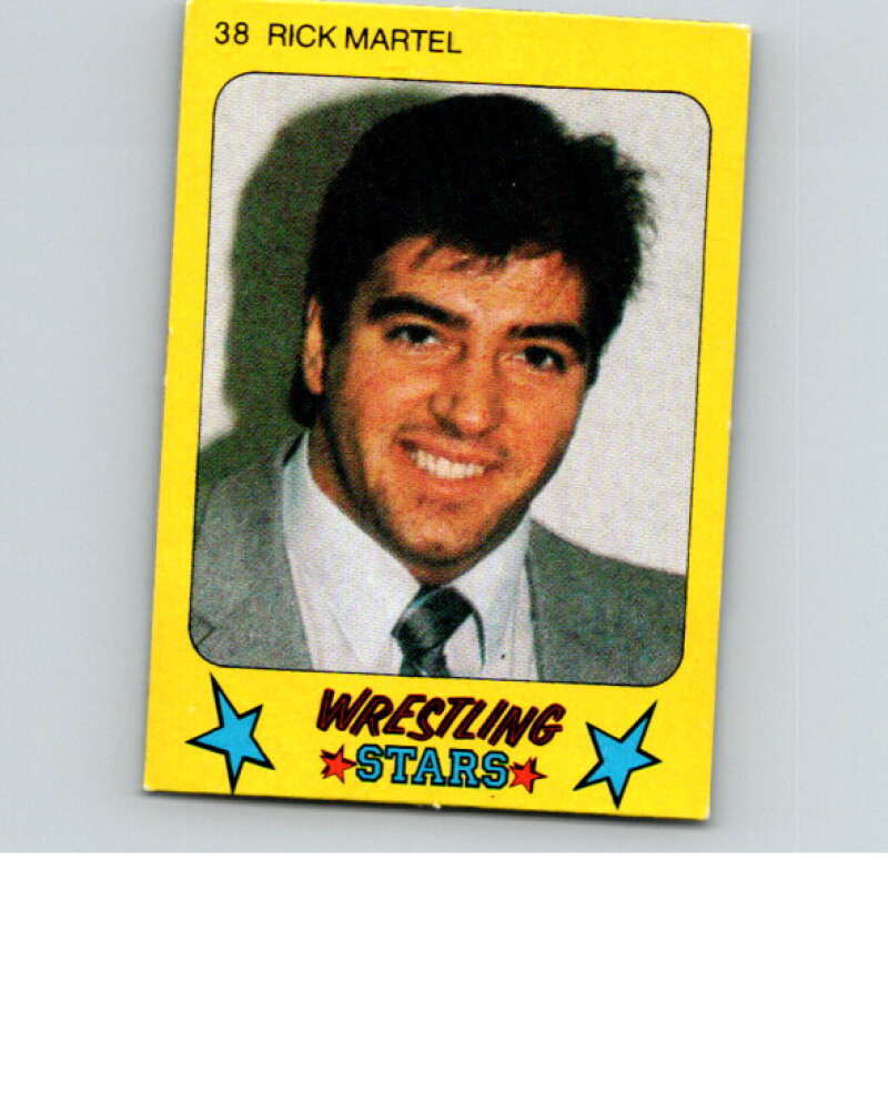 1986 Monty Gum Wrestling Stars #38 Rick Martel   V66999 Image 1