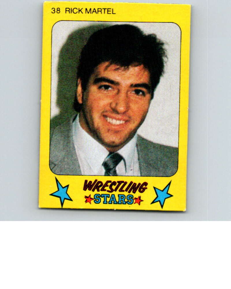 1986 Monty Gum Wrestling Stars #38 Rick Martel   V67000 Image 1