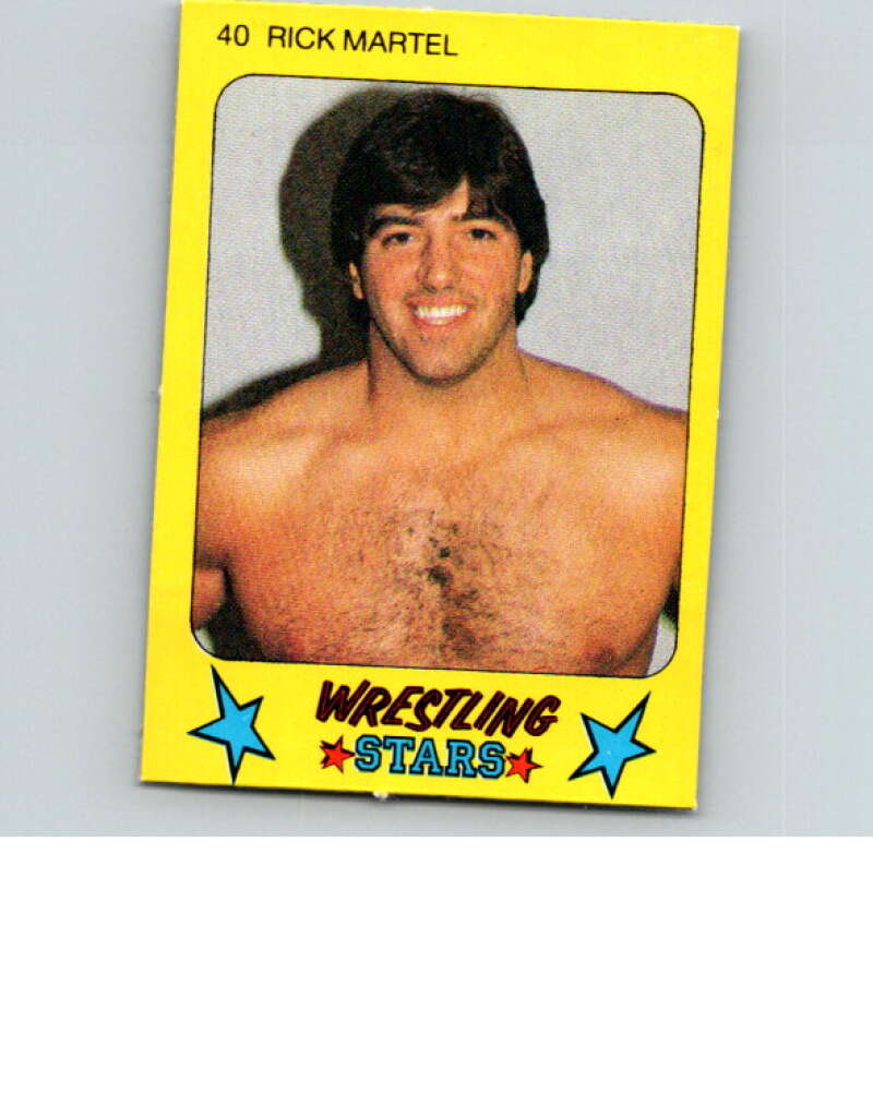 1986 Monty Gum Wrestling Stars #40 Rick Martel   V67001 Image 1
