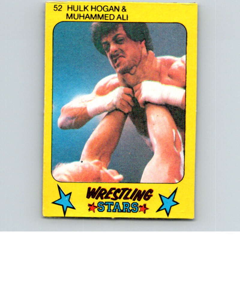 1986 Monty Gum Wrestling Stars #52 Hulk Hogan/Sly Stallone   V67011 Image 1