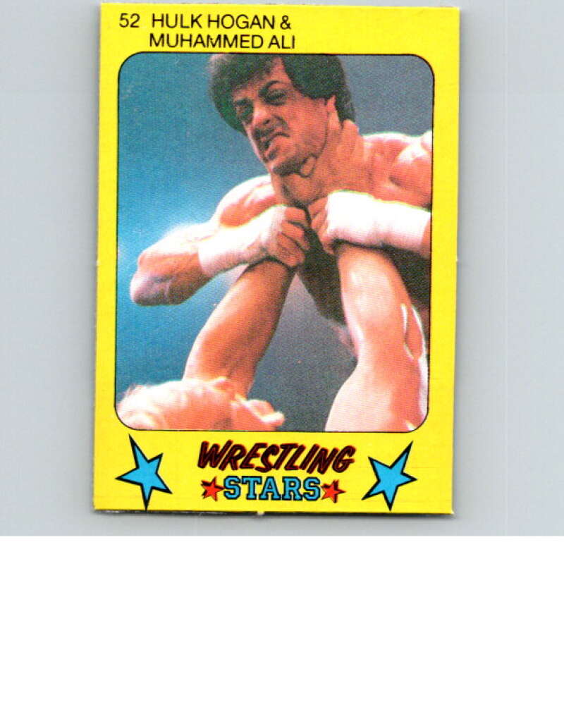 1986 Monty Gum Wrestling Stars #52 Hulk Hogan/Sly Stallone   V67012 Image 1