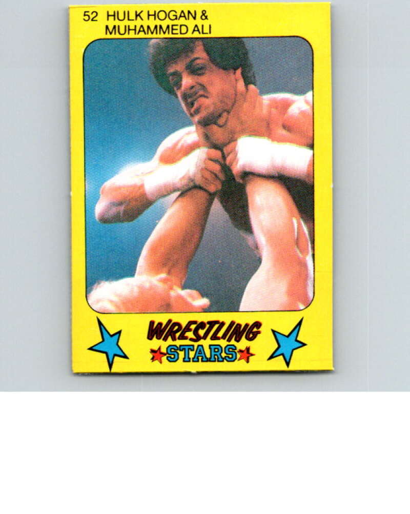 1986 Monty Gum Wrestling Stars #52 Hulk Hogan/Sly Stallone   V67013 Image 1
