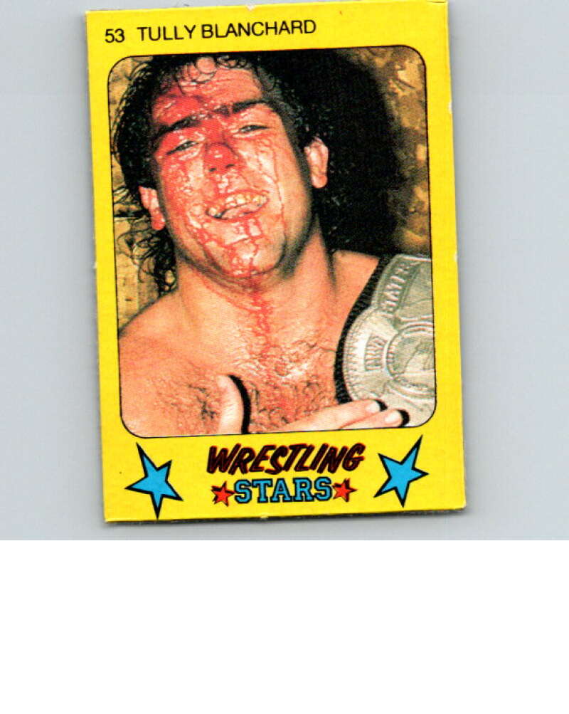 1986 Monty Gum Wrestling Stars #53 Tully Blanchard   V67014 Image 1
