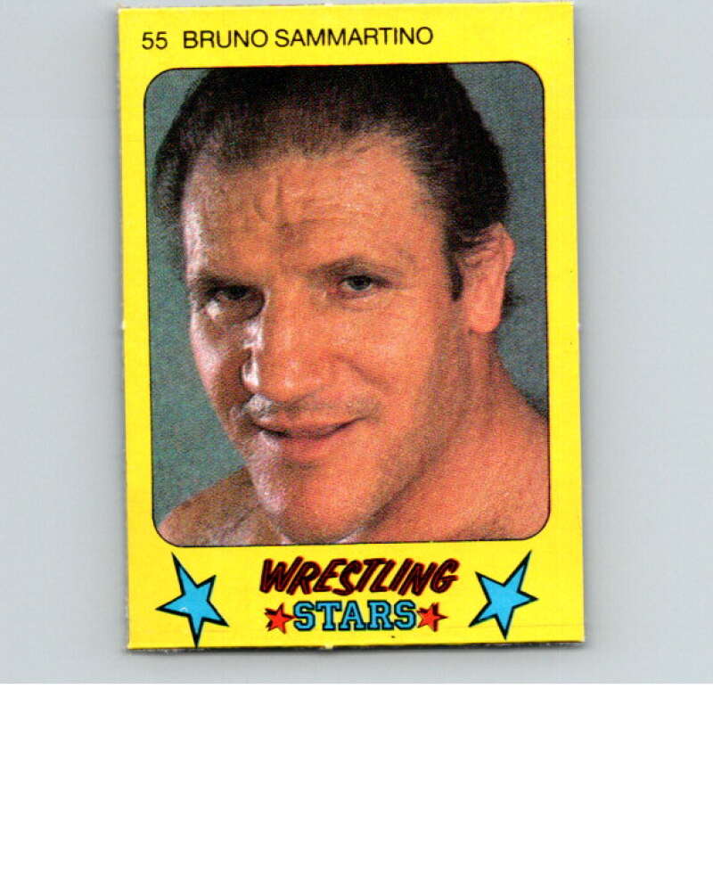 1986 Monty Gum Wrestling Stars #55 Bruno Sammartino   V67017 Image 1
