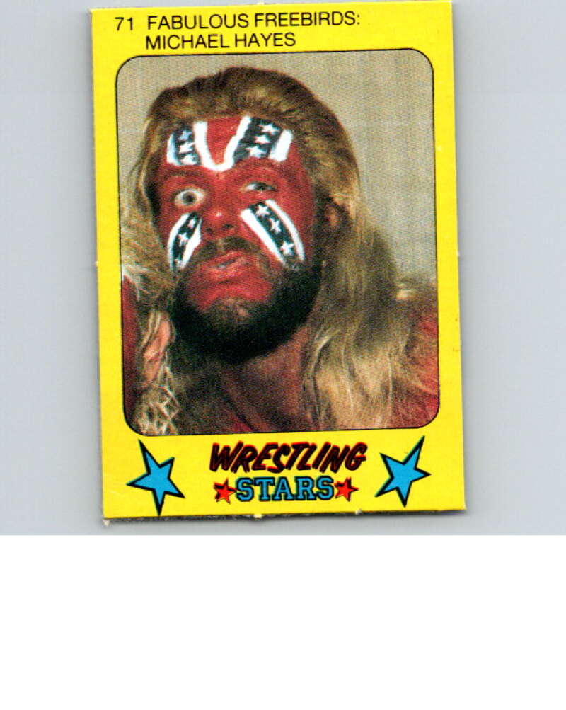 1986 Monty Gum Wrestling Stars #71 Michael Hayes   V67034 Image 1