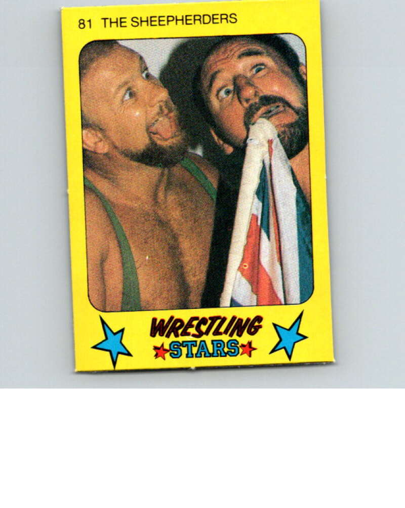 1986 Monty Gum Wrestling Stars #81 Sheepherders   V67039 Image 1