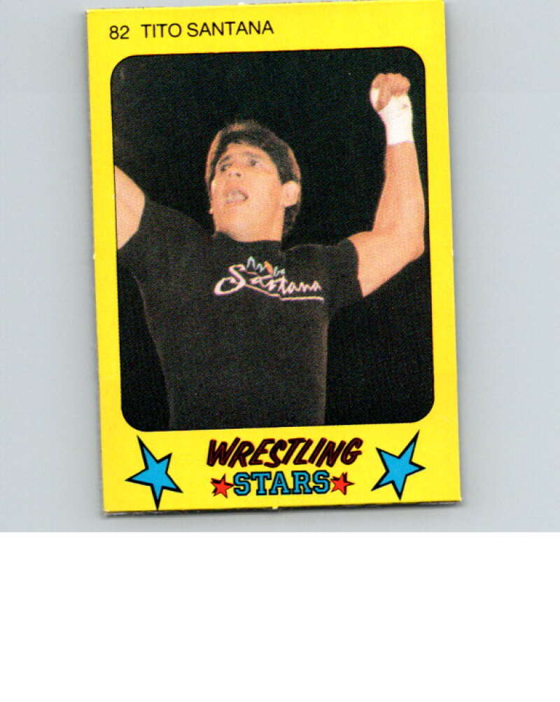 1986 Monty Gum Wrestling Stars #82 Tito Santana   V67041 Image 1