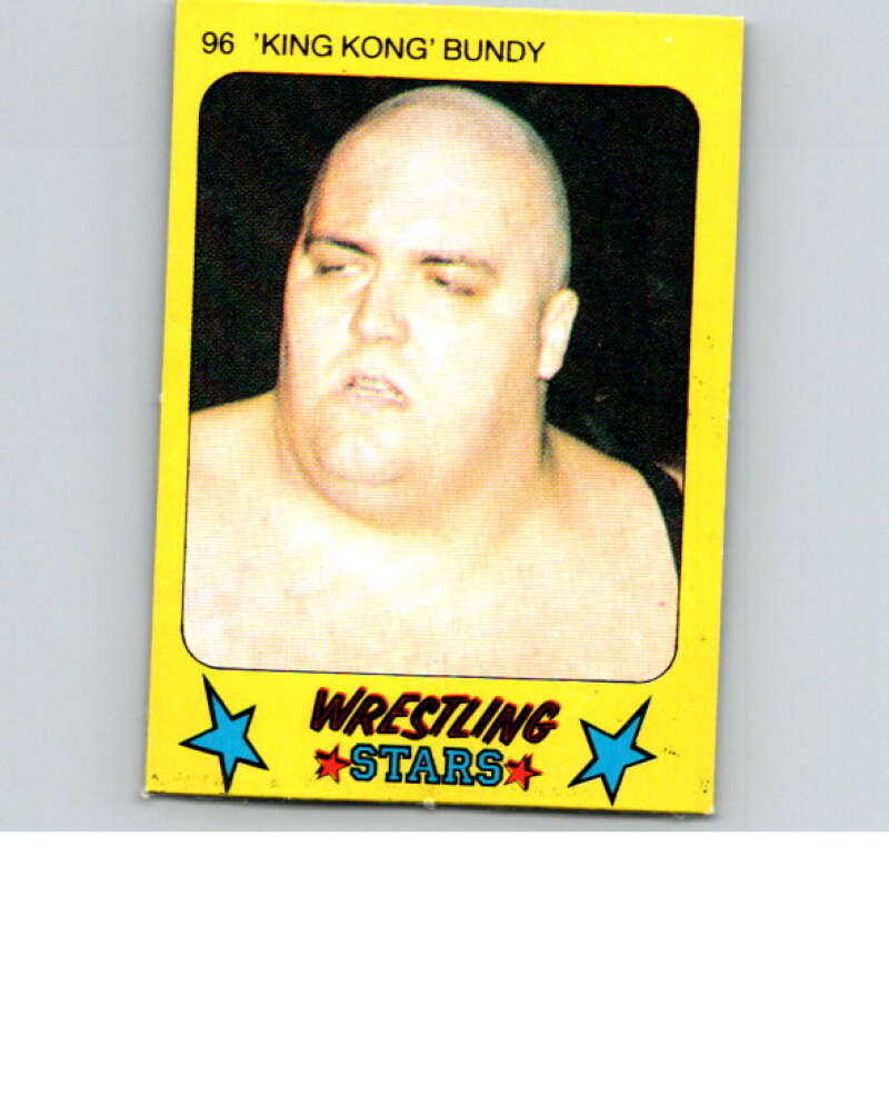 1986 Monty Gum Wrestling Stars #96 King Kong Bundy   V67055 Image 1
