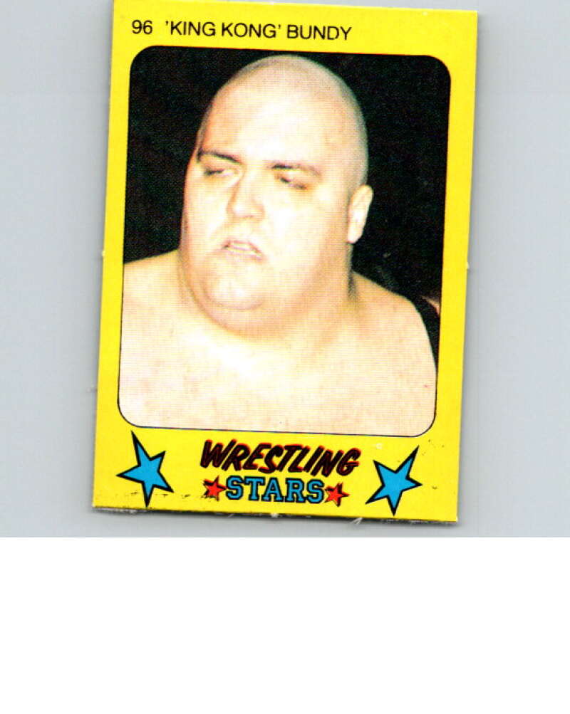1986 Monty Gum Wrestling Stars #96 King Kong Bundy   V67056 Image 1