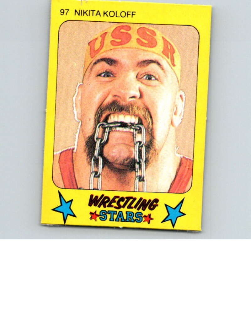 1986 Monty Gum Wrestling Stars #97 Nikita Koloff   V67057 Image 1