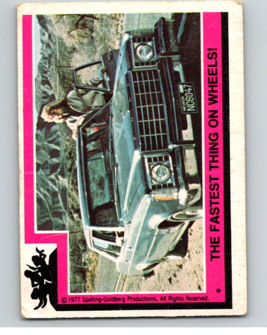 1977 Topps Charlie's Angels #7 The Fastest Thing on Wheels   V67088 Image 1
