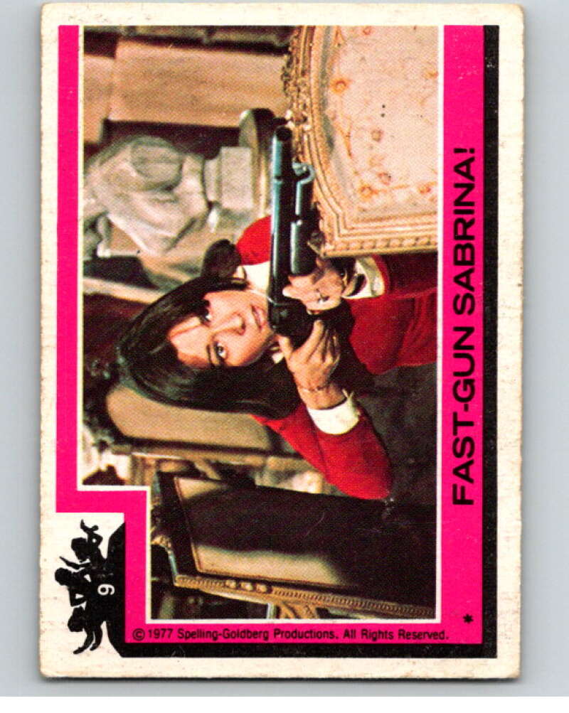 1977 Topps Charlie's Angels #9 Fast-Gun Sabrina   V67101 Image 1