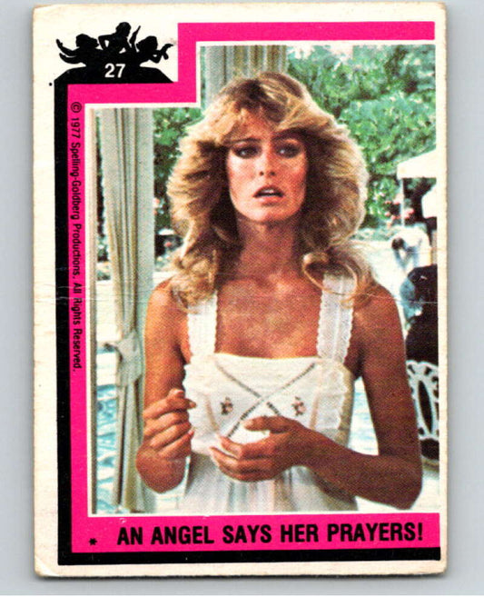 1977 Topps Charlie's Angels #27 An Angel Says Her Prayers   V67150 Image 1