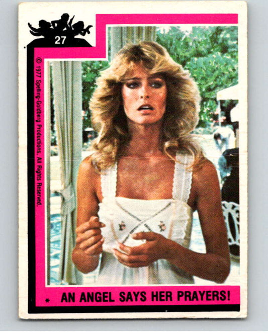 1977 Topps Charlie's Angels #27 An Angel Says Her Prayers   V67151 Image 1